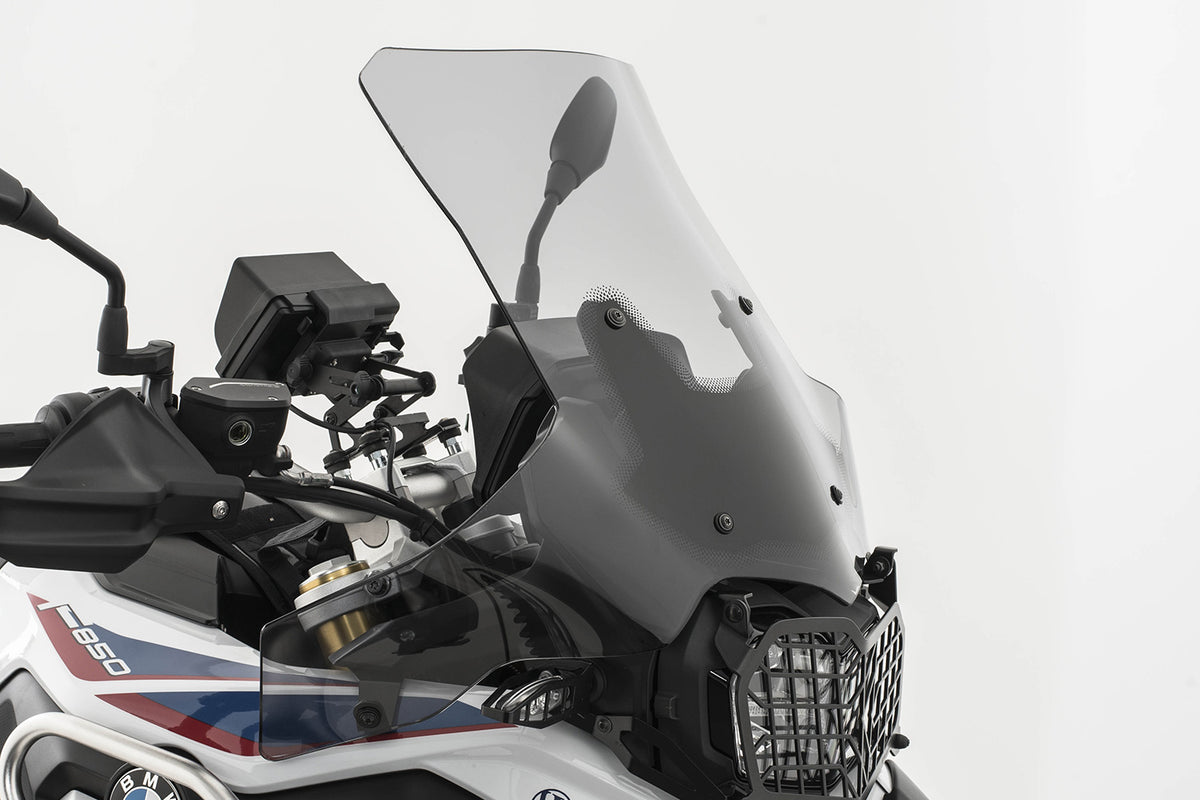 Wunderlich windshield »EXTREME« extremely long bracket, transparent