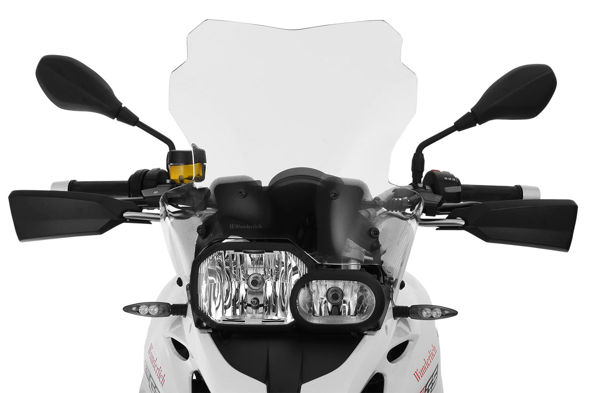 With a height of 460 mm, the windshield is the perfect compromise between maximum wind protection and minimum dimensions.