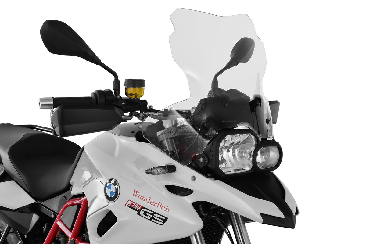 With a height of 460 mm, the windshield is the perfect compromise between maximum wind protection and minimum dimensions.