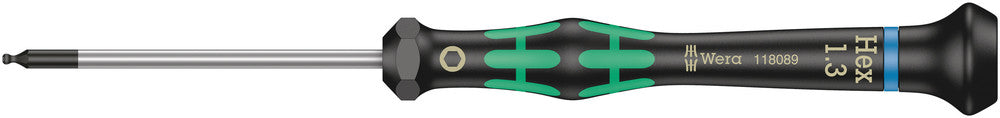 Wera Tools - 2052 Ball end hexagon screwdriver for electronic applications