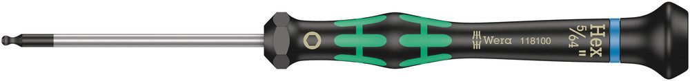 Wera Tools - 2052 Ball end hexagon screwdriver for electronic applications