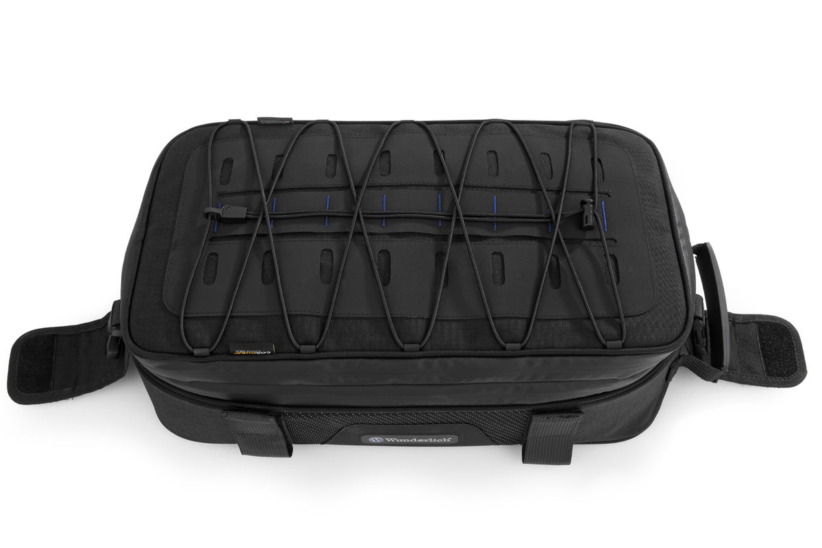 Our fitted BagPacker II case top bags attach to the side cases.