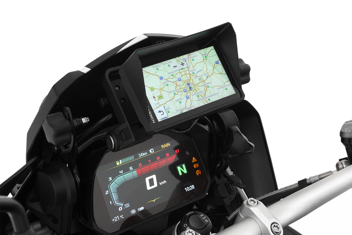 High-quality, specially developed sun visor for the GARMIN Zumo XT navigation system