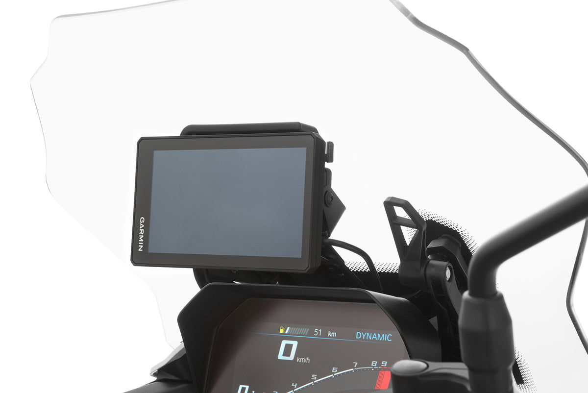 An alternative solution for the original navigation bracket, for mounting an external instrument, cell phone, etc..