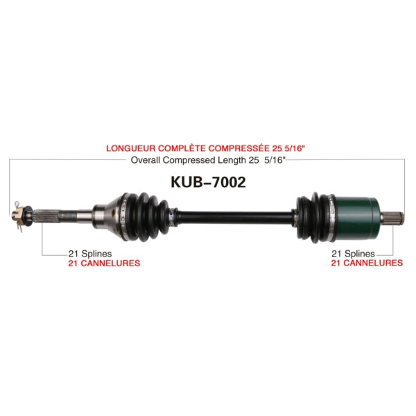 Trakmotive - Complete KUB Axle for Kubota