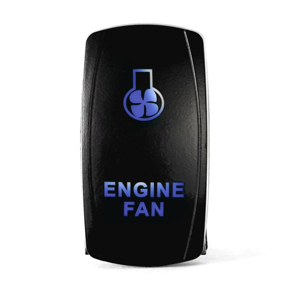 QuakeLed-SWITCH ROCKER 5 PINS ENGINE FAN BL QRS318 718193339554
