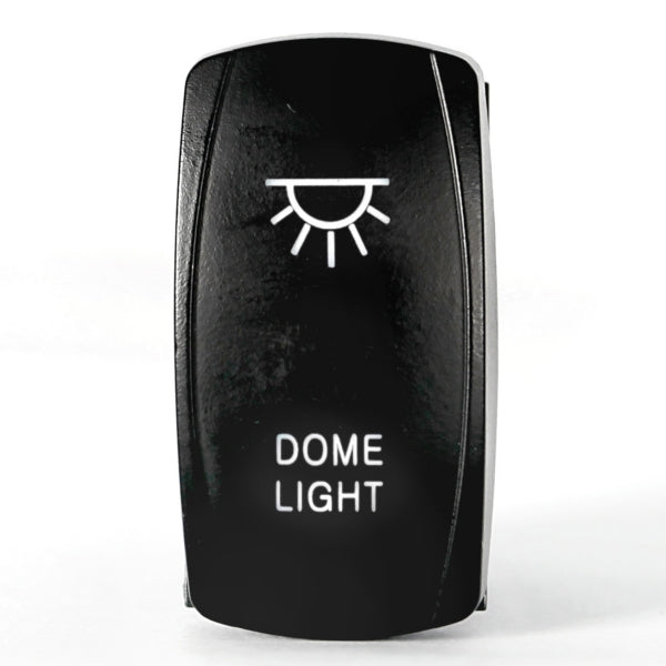 QuakeLed-SWITCH ROCKER 5 PINS LED DOME WH QRS435 0103552812441