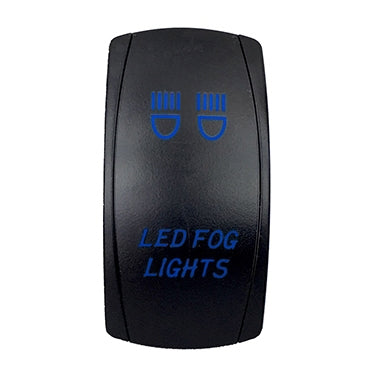 QuakeLed-SWITCH ROCKER 5 PINS LED FOG LIGHTS BL QRS656 718193339158