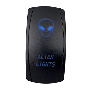 QuakeLed-SWITCH ROCKER 5 PINS ALIEN LIGHTS BL QRS664 718193339004