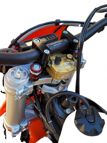 Scotts - Solid & Rubber SUB Mounted Steering Damper Kit - 2024+ KTM 450/500 EXC-F