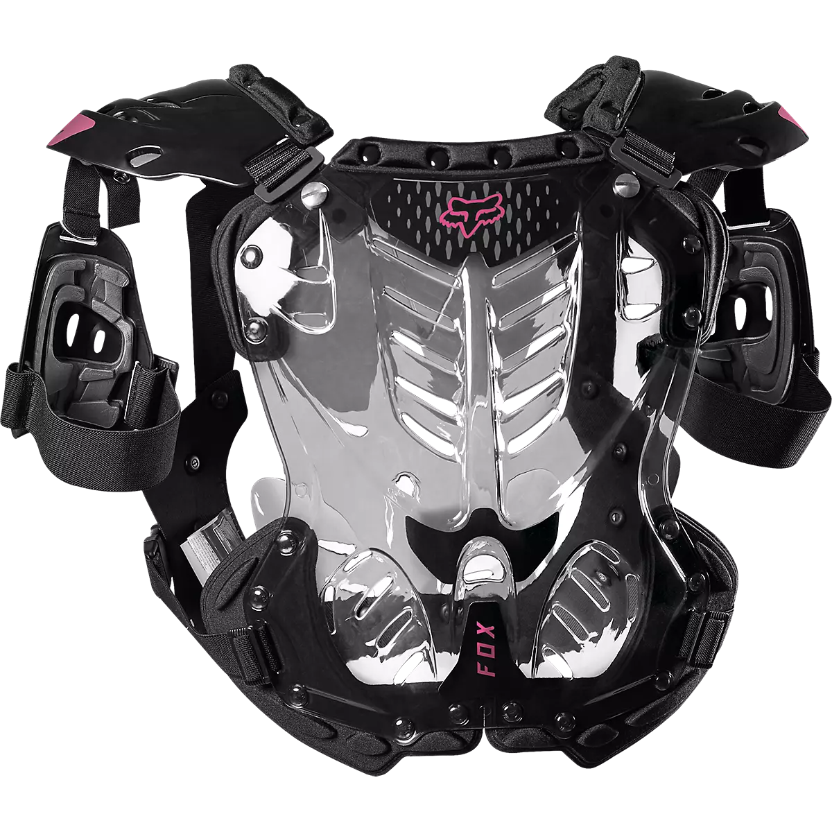 Fox Racing - Womens R3 Chest Guard-Black/Pink (24813-285)