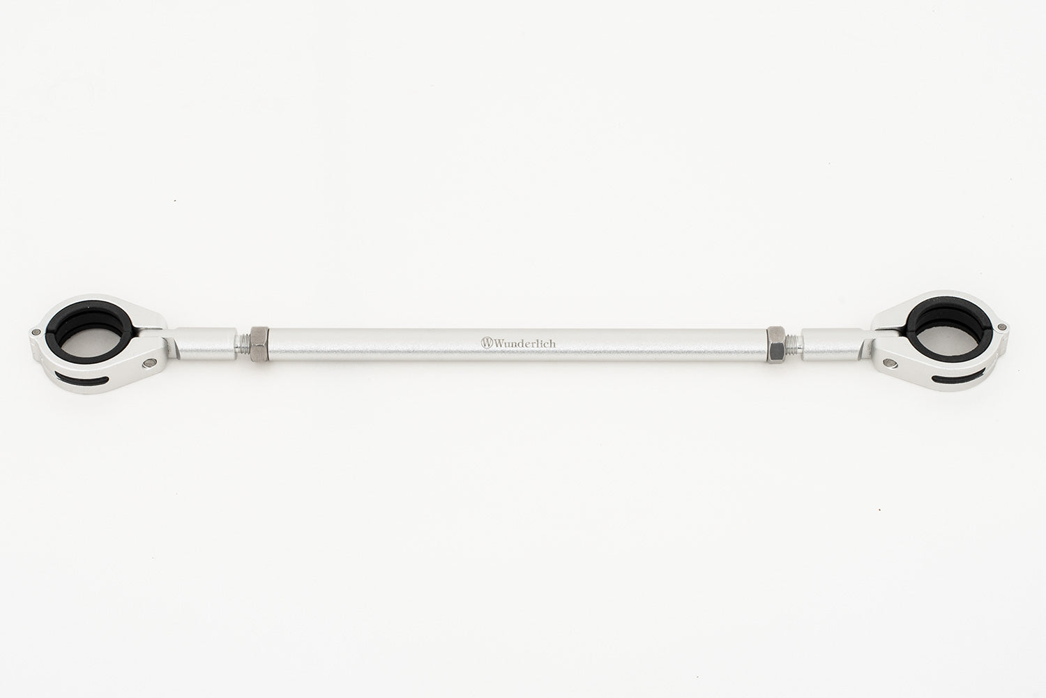 Silver-colored handlebar center strut for the BMW R 12 (+R nineT) made of aluminum