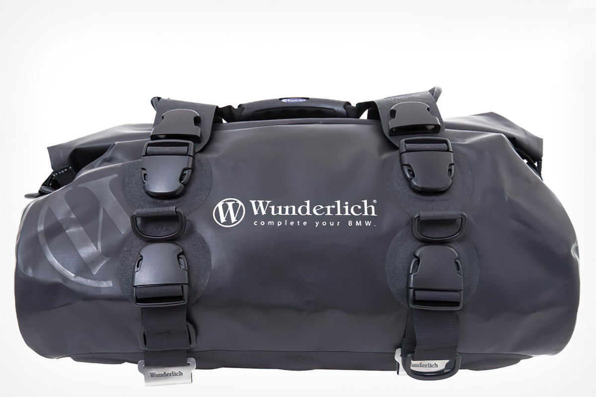Rack Pack WP40, a top-quality and waterproof roll-up bag with an innovative mounting system.