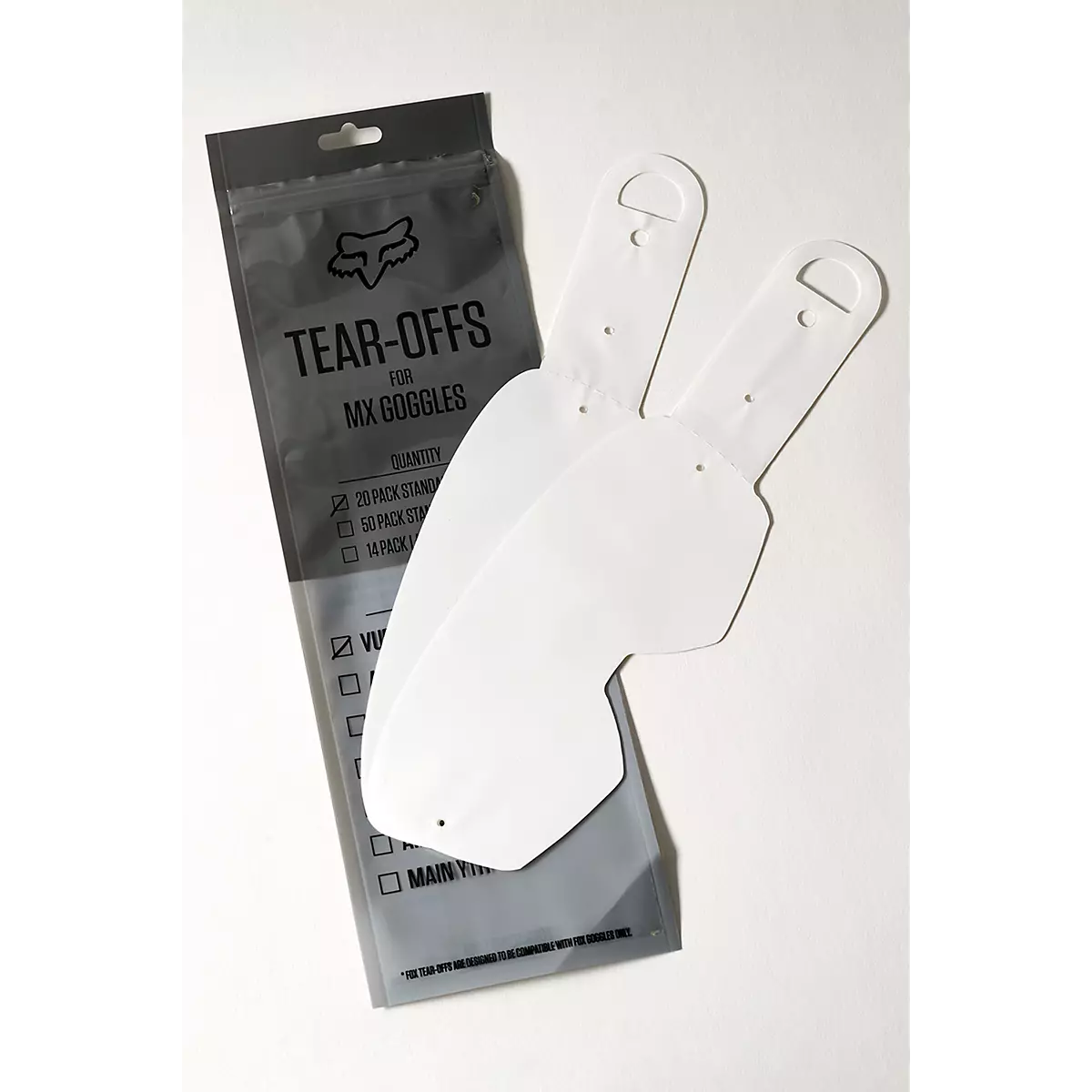Fox Racing - Vue Standard Roll Off Tear Off-Clear (25318-012)