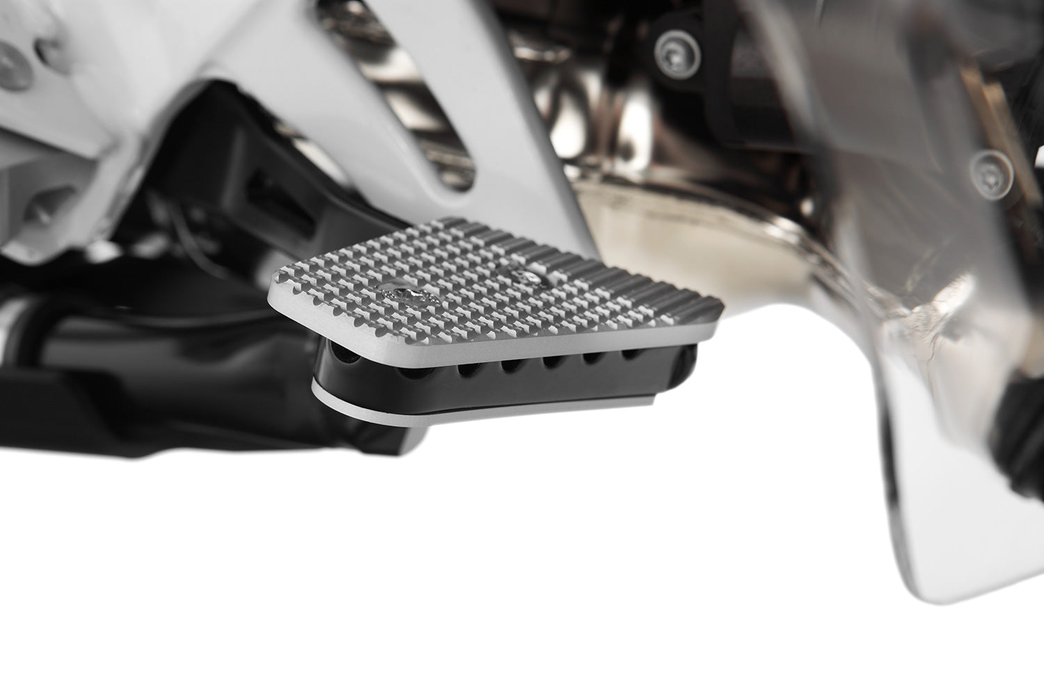 With the brake lever extension it is almost impossible for the foot to slip off or to miss the lever of the R 1200 GS LC.