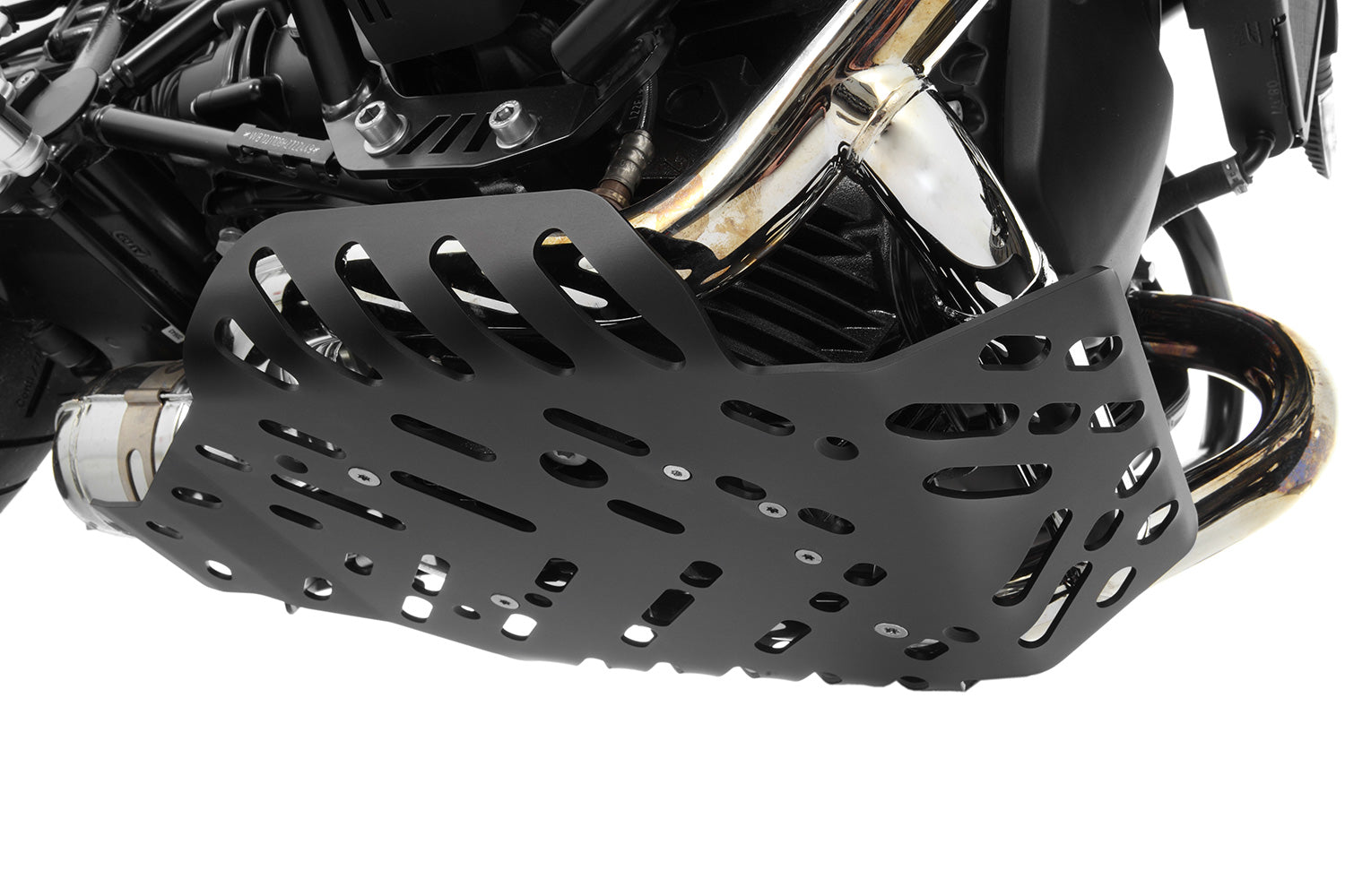 Wunderlich Dakar engine protection black BMW R nineT. Effective protection for engine, manifold and collector + more ground clearance