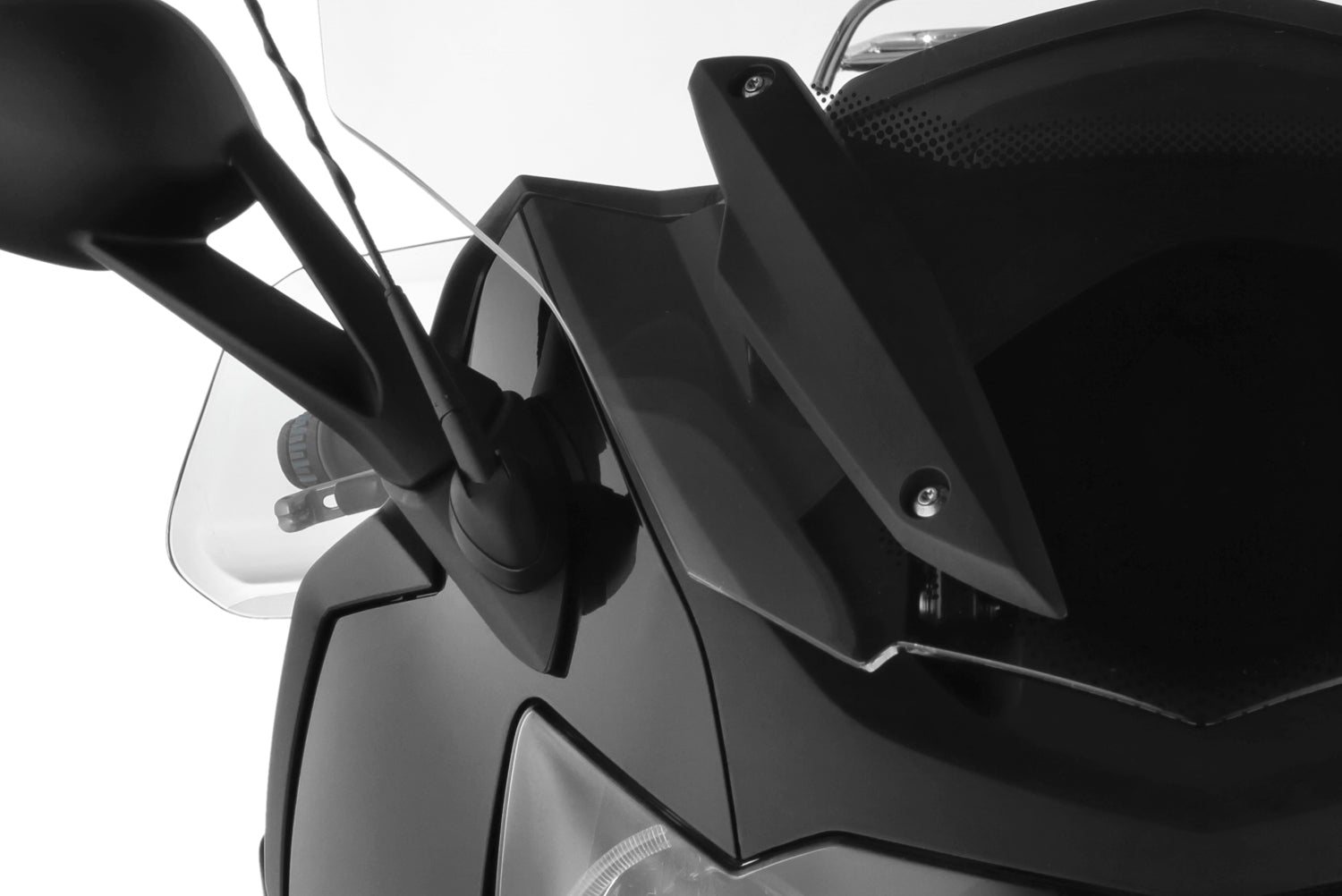 Hand guard “Clear Protect” offers maximum protection from cold, rain, or dirt.