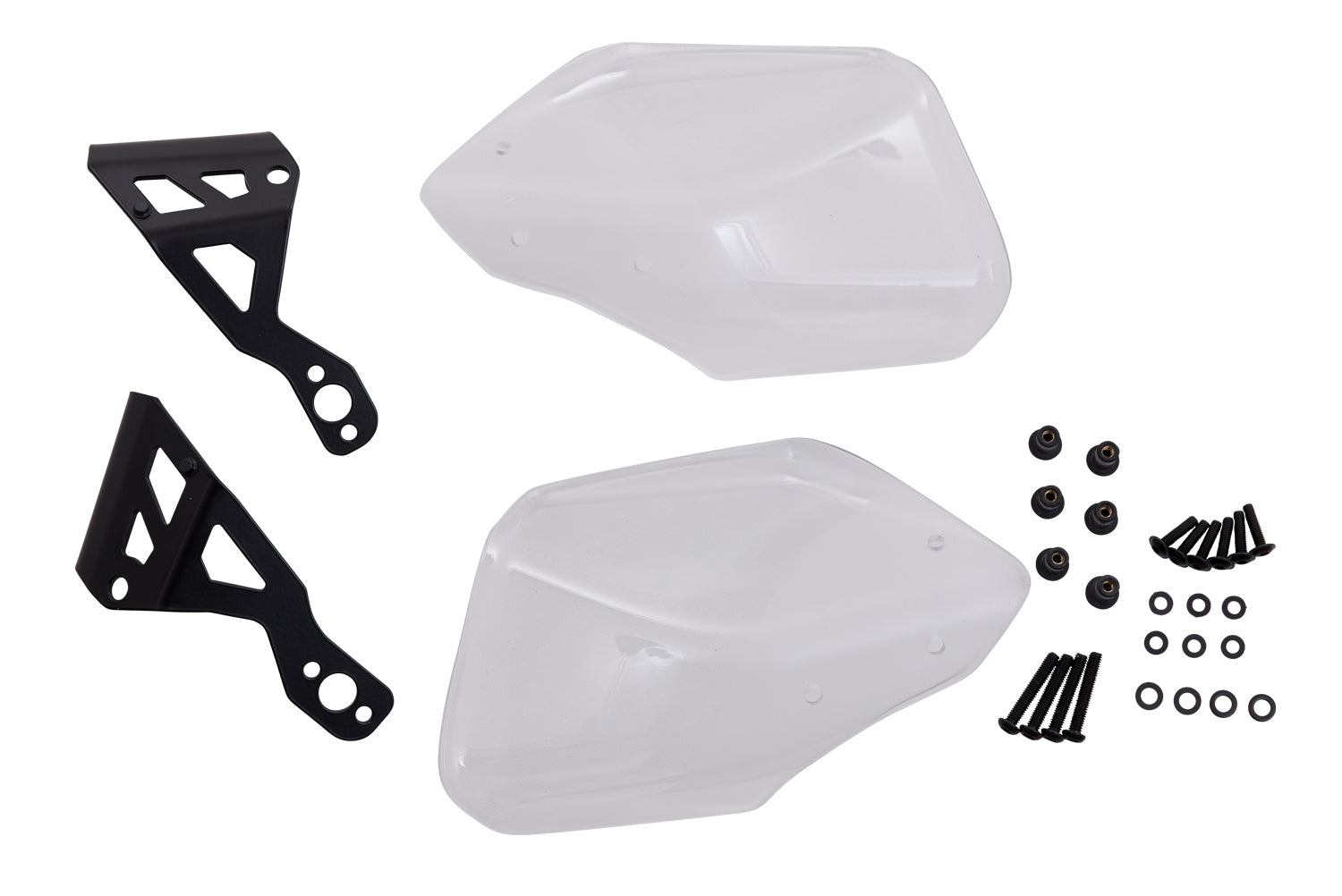 Hand guard “Clear Protect” offers maximum protection from cold, rain, or dirt.