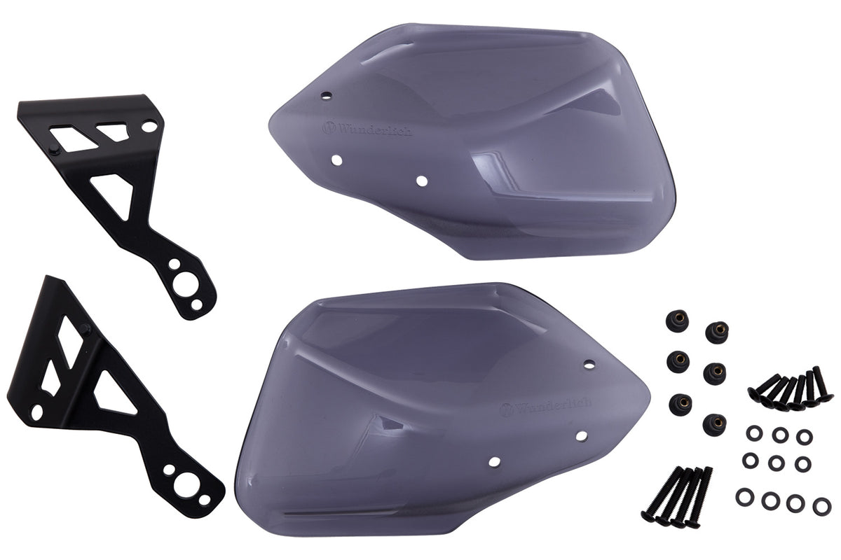 Hand guard “Clear Protect” offers maximum protection from cold, rain, or dirt.