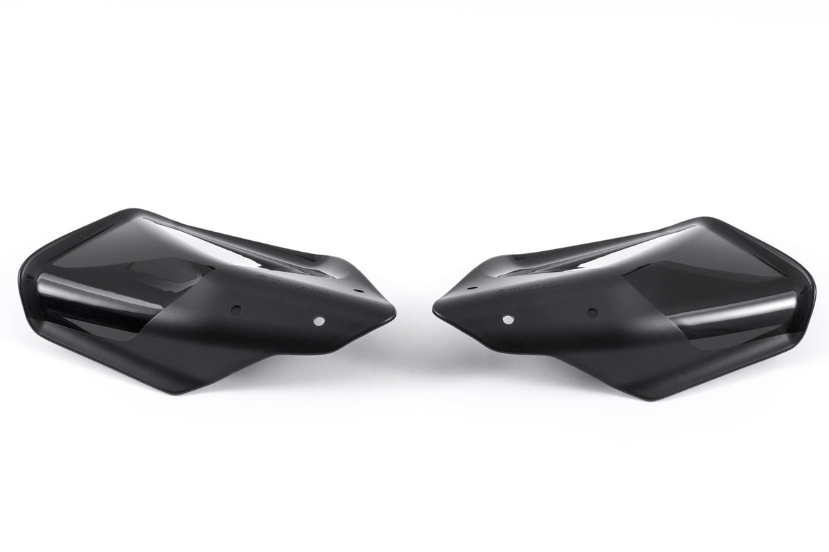 These hand guards offer maximum protection from cold, rain, or dirt.