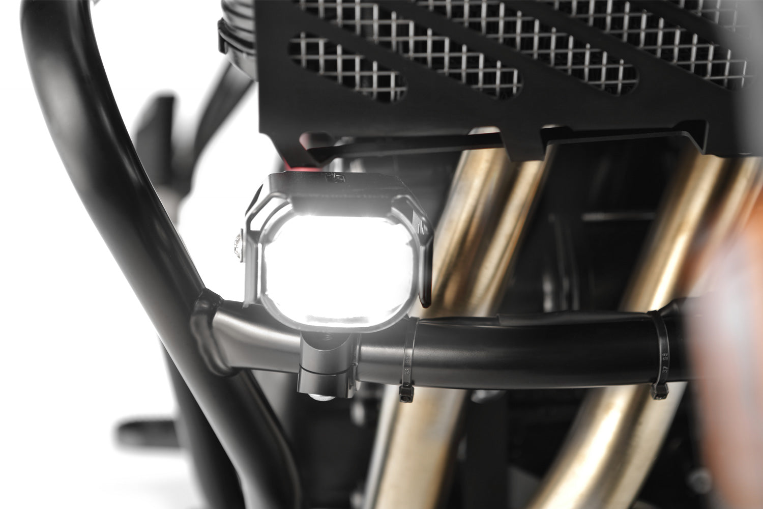 Wunderlich LED auxiliary headlight for protection bar mounting black