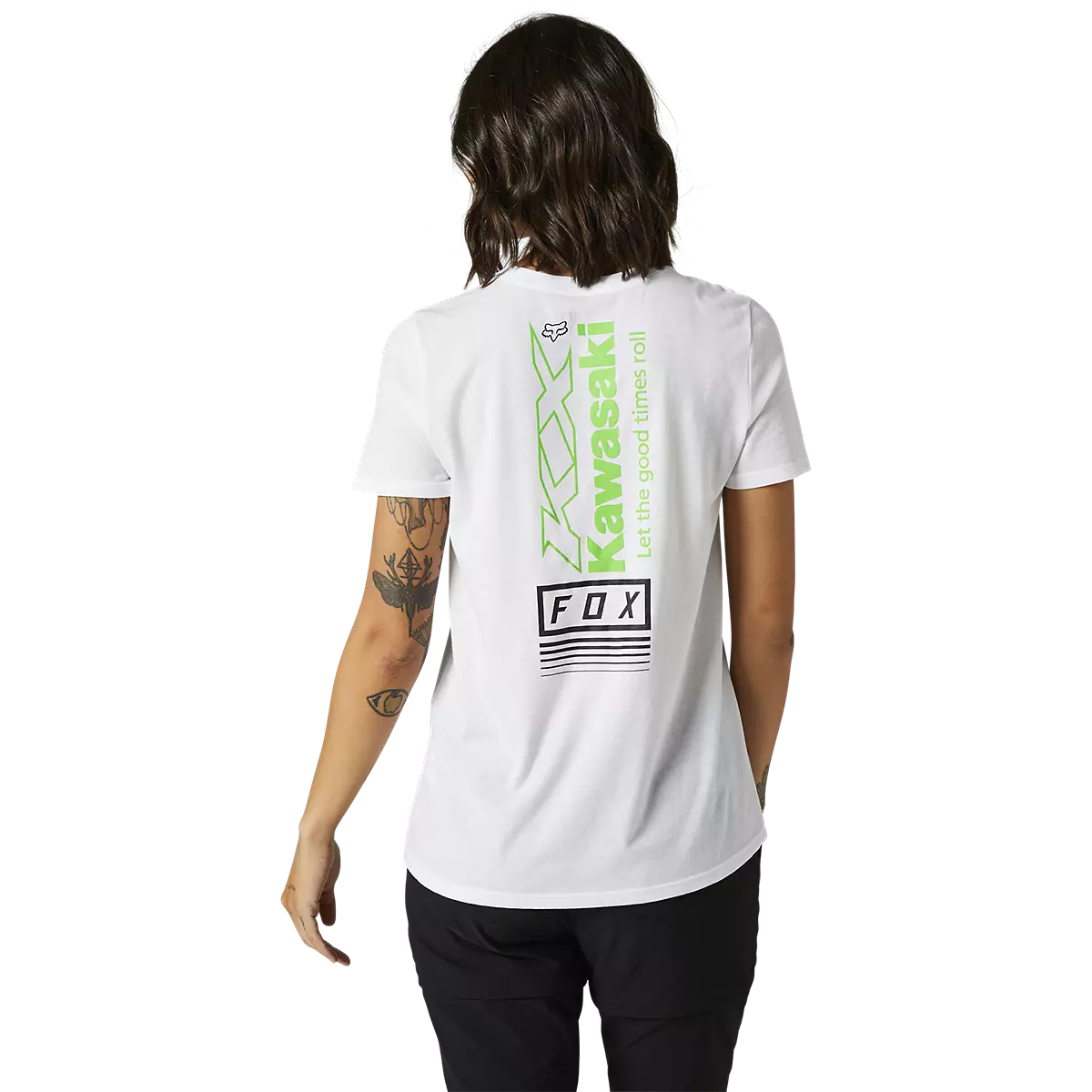 Fox Racing - Womens Kawasaki SS Tee-White (29132-008)
