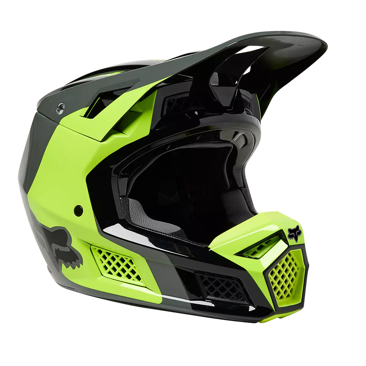 Fox Racing - V3 Rs Efekt Helmet-Flo Yellow (29639-130)