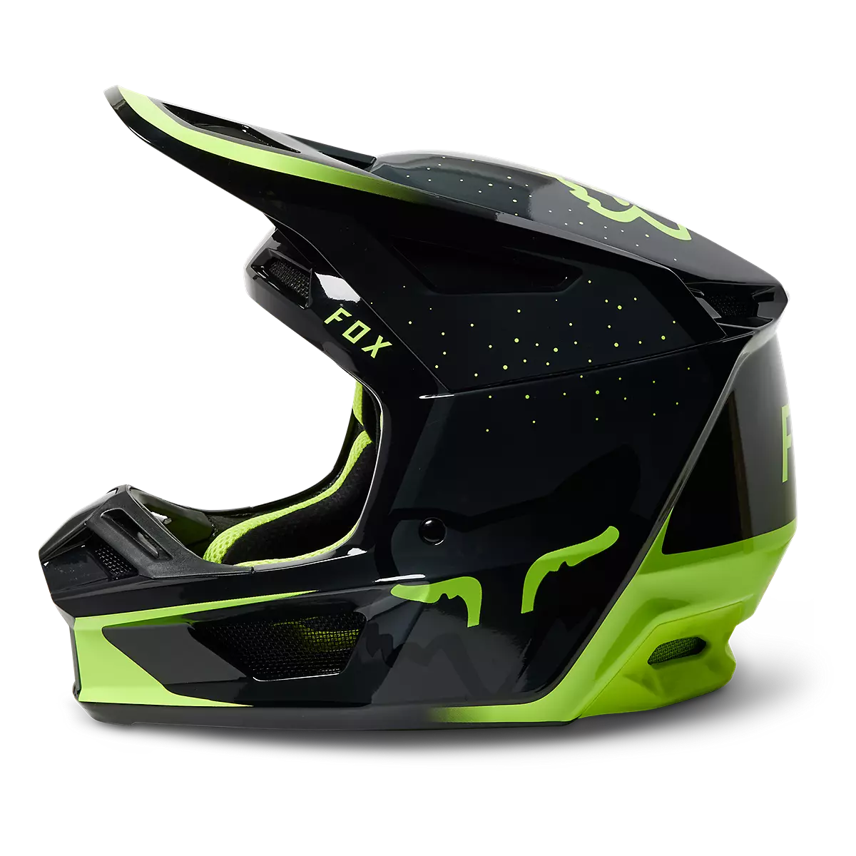 Fox Racing - V2 Vizen Helmet-Flo Yellow (29649-130)