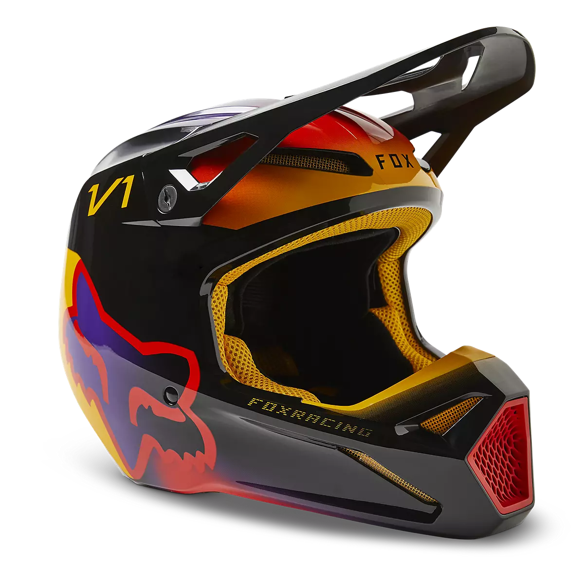 Fox Racing - V1 Toxsyk Helmet Dot/Ece-Black (29659-001)