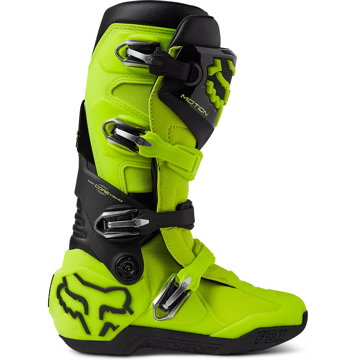 Fox Racing - Motion Boot - Black/White/Gum-Flo Yellow (29682-130)