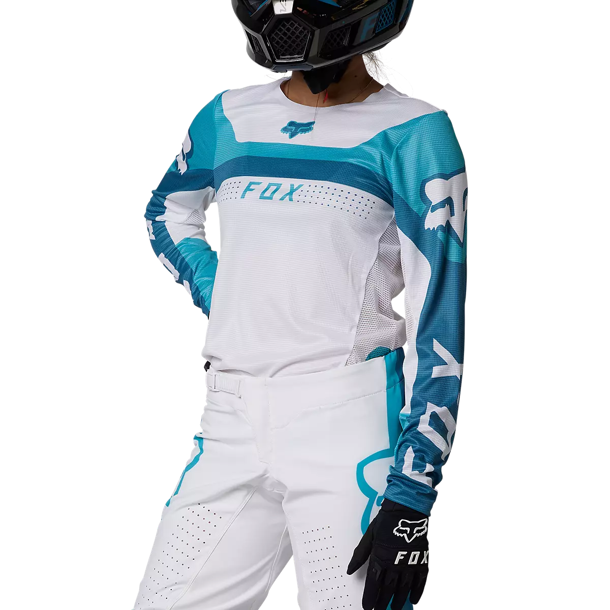 Fox Racing - Womens Flexair Efekt Jersey-Teal (29757-176)