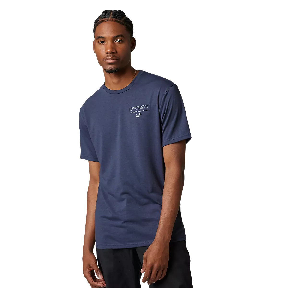 Fox Racing - Big Influence SS Tech Tee-Heather Deep Cobalt (29795-493)