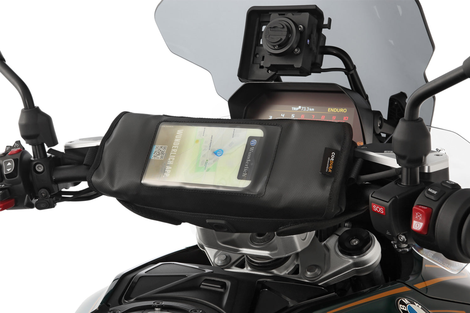 Wunderlich Handlebar bag BARBAG MEDIA waterproof - complete your BMW ✔ Premium components ✔ Integrated design ➜ Order now