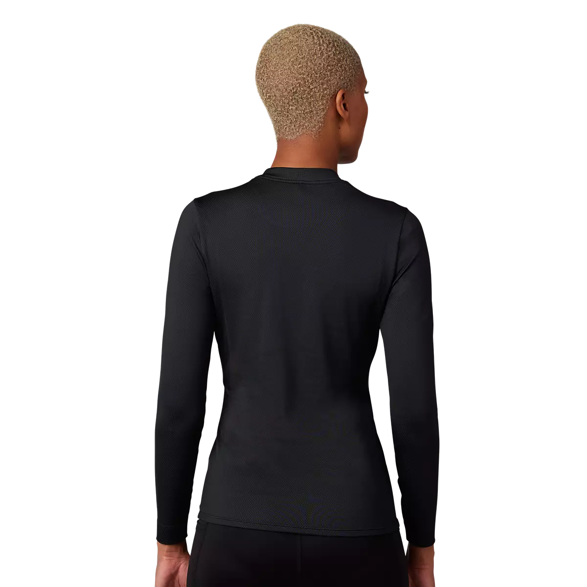 Fox Racing - Womens Tecbase Fire Long Sleeve Shirt-Black (29932-001)