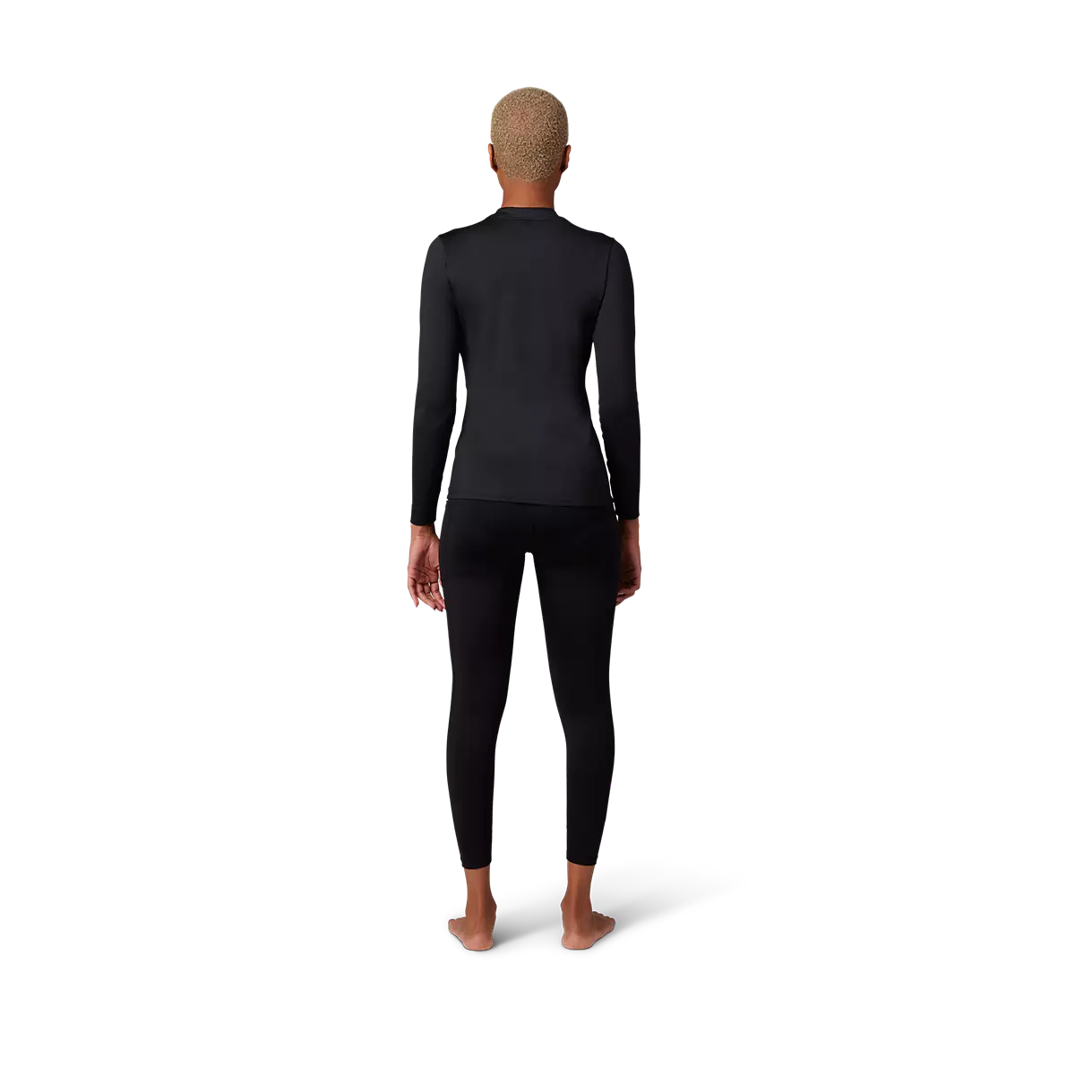 Fox Racing - Womens Tecbase Fire Long Sleeve Shirt-Black (29932-001)