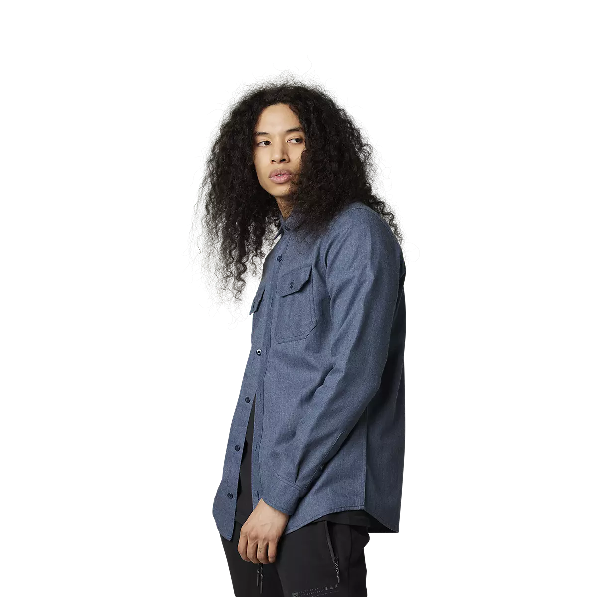 Fox Racing - Assembly Line Flannel-Heather Navy (29960-428)