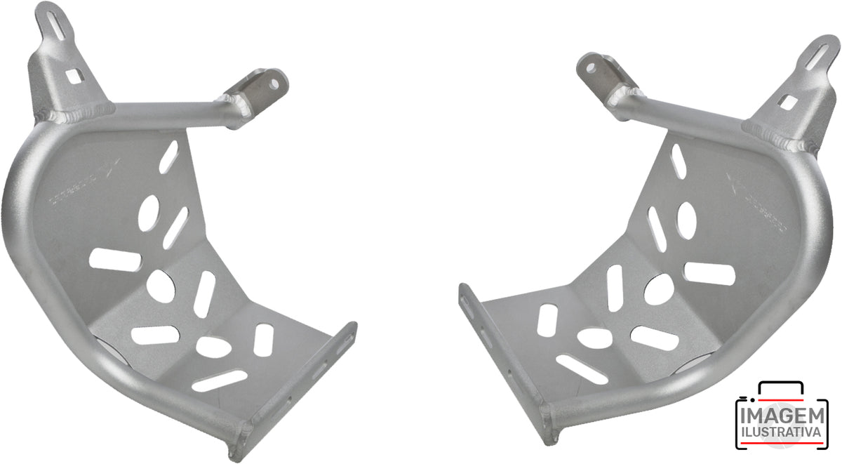 Crosspro - Heel Protection Evo 1 For Yamaha YFM 700 Raptor-Ice Polish