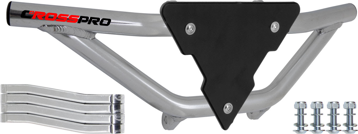 Crosspro - Front Bumper Gliese For Aeon Cobra 350-Polish Tubo / Black Plate
