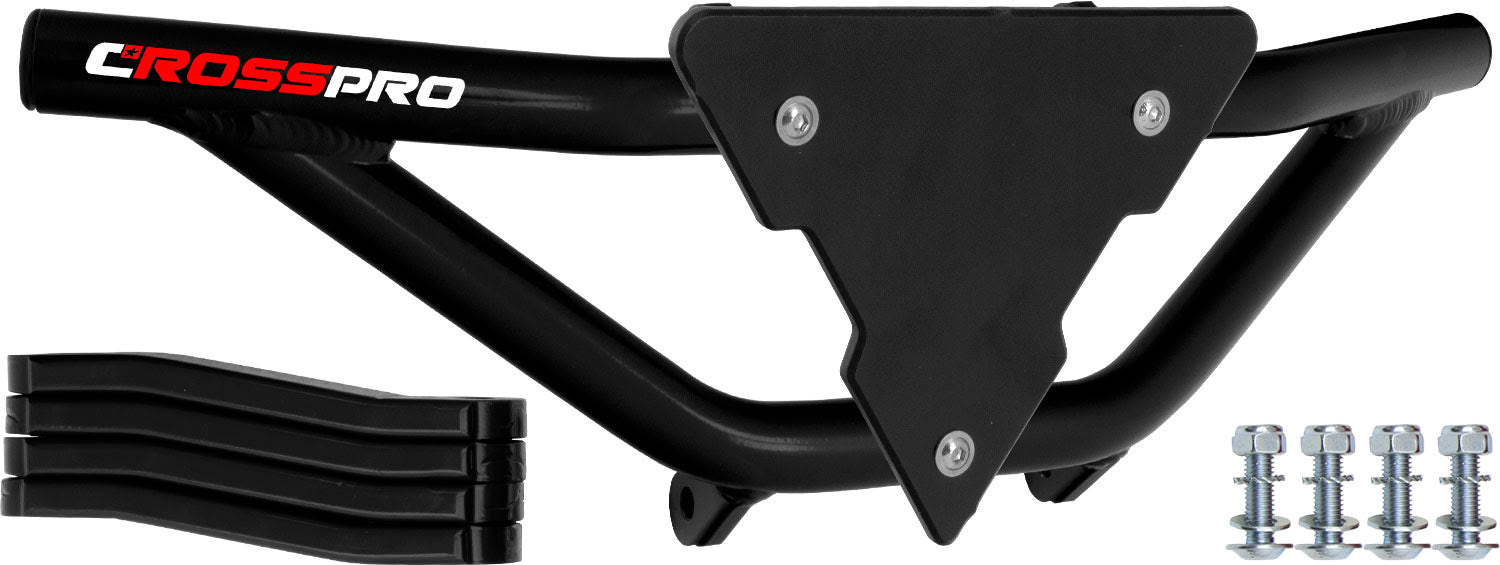 Crosspro - Front Bumper Gliese For Aeon Cobra 350-Black Tube / Black Plate