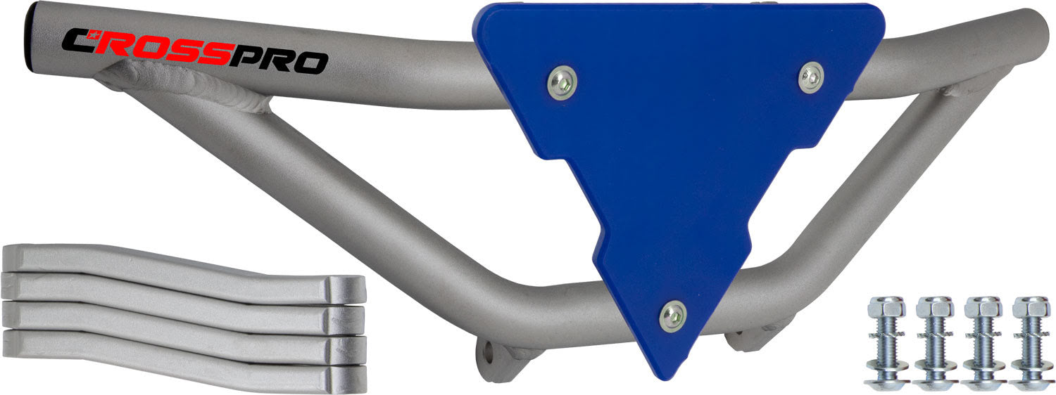 Crosspro - Front Bumper Gliese For Aeon Cobra 350-Ice Polish Tube / Blue Plate