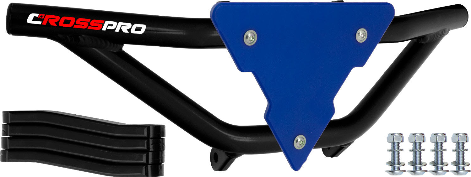 Crosspro - Front Bumper Gliese For Aeon Cobra 350-Black Tube / Blue Plate