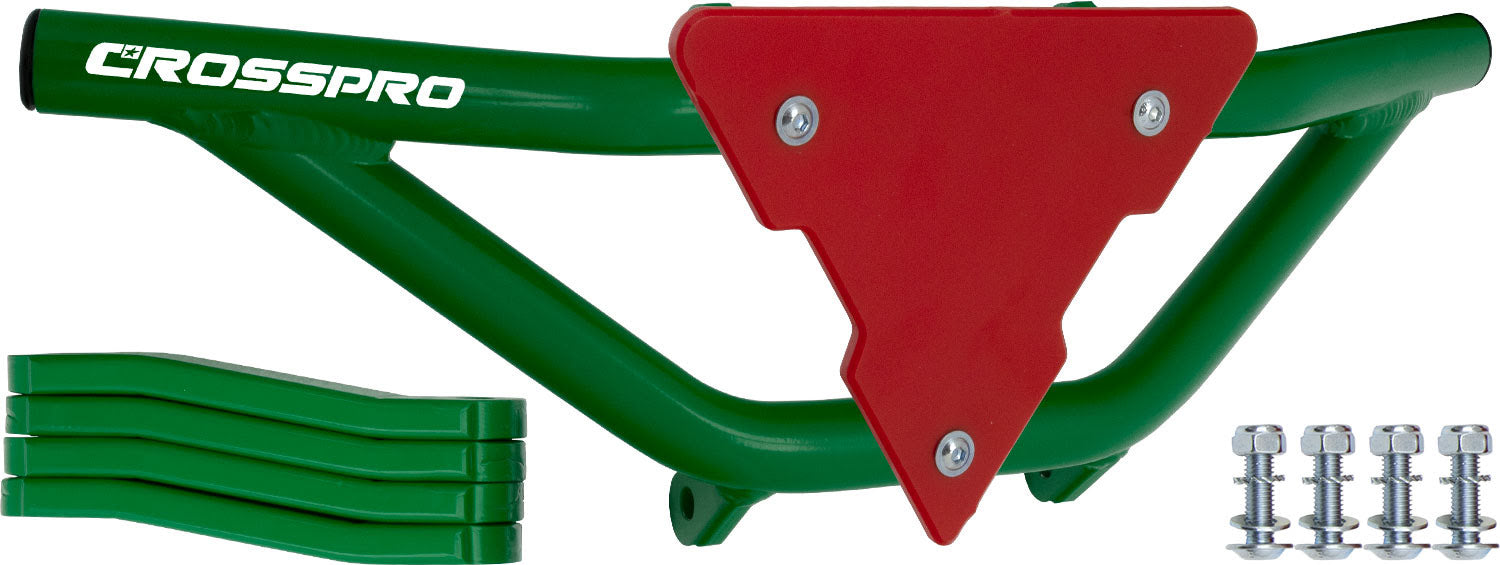 Crosspro - Front Bumper Gliese For Dinli DL 450-Green Tube / Red Plate