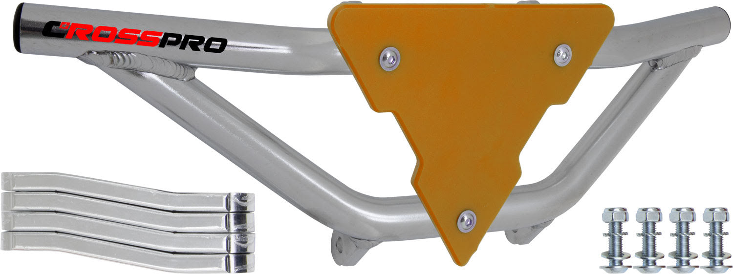 Crosspro - Front Bumper Gliese For Polaris Outlaw 500-Polish Tubo / Yellow Plate
