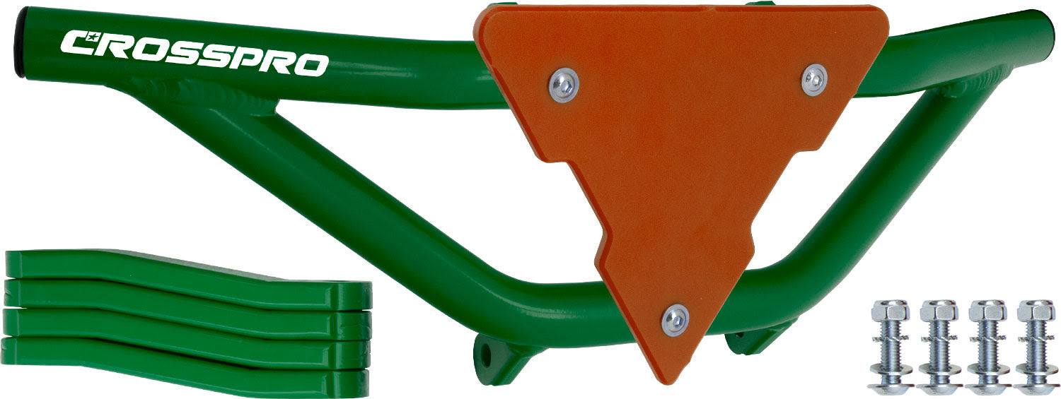 Crosspro - Front Bumper Gliese For Aeon Cobra 350-Green Tube / Orange Plate