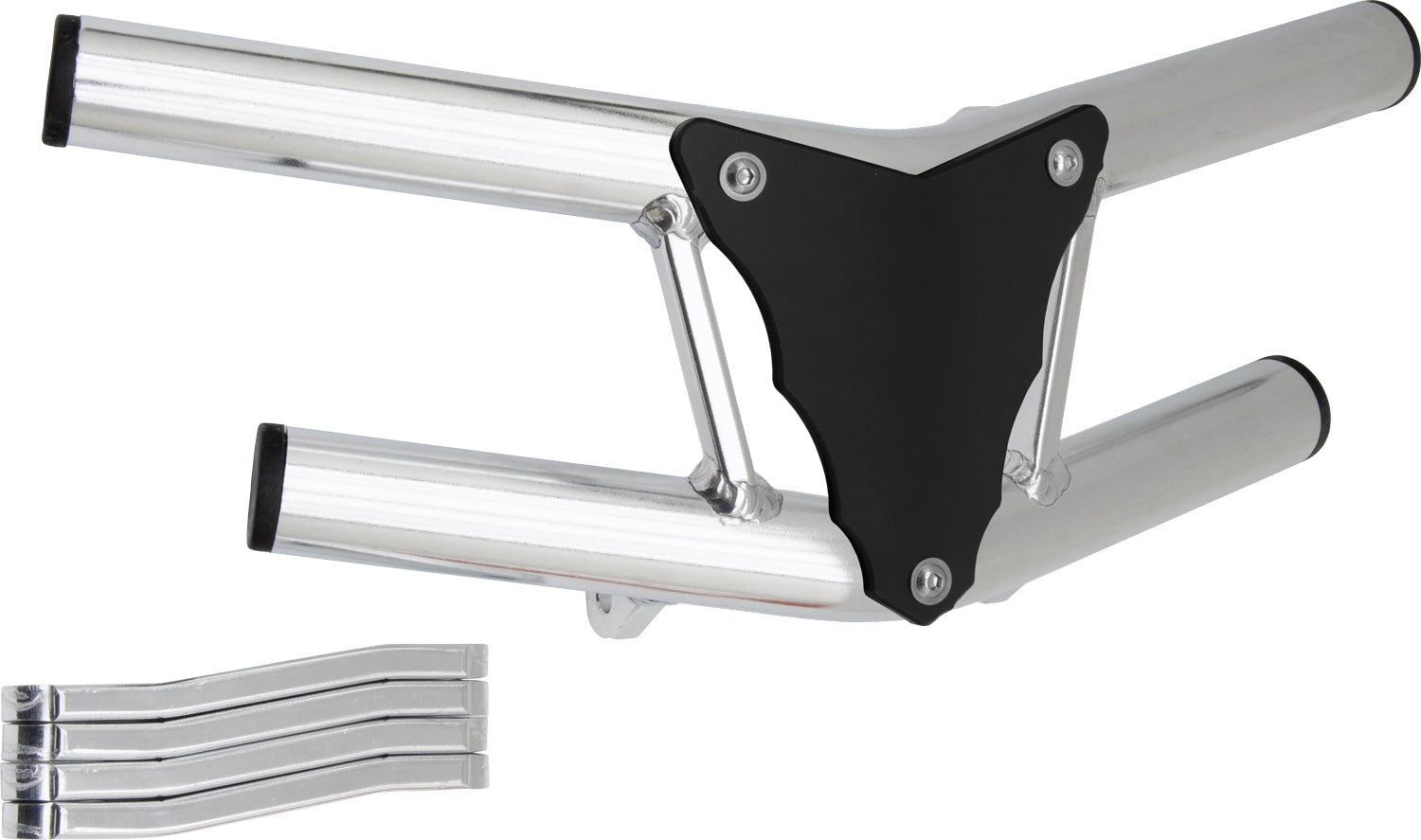 Crosspro - Front Bumper Waspe Lite For Honda TRX 250-Polish Tubo / Black Plate