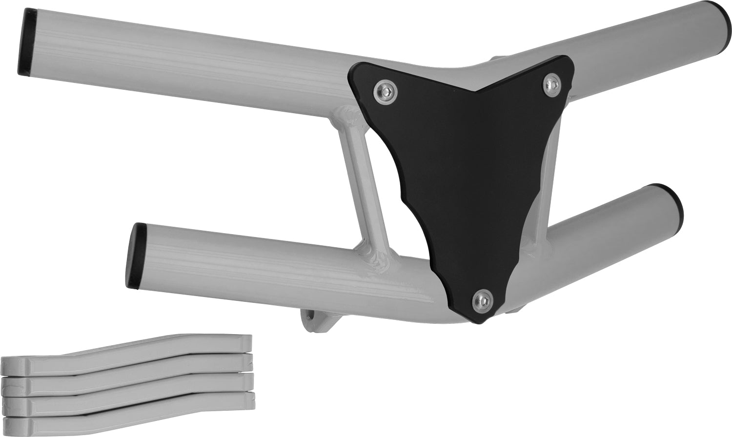 Crosspro - Front Bumper Waspe Lite For Suzuki LT-Z 250-White Tube / Black Plate
