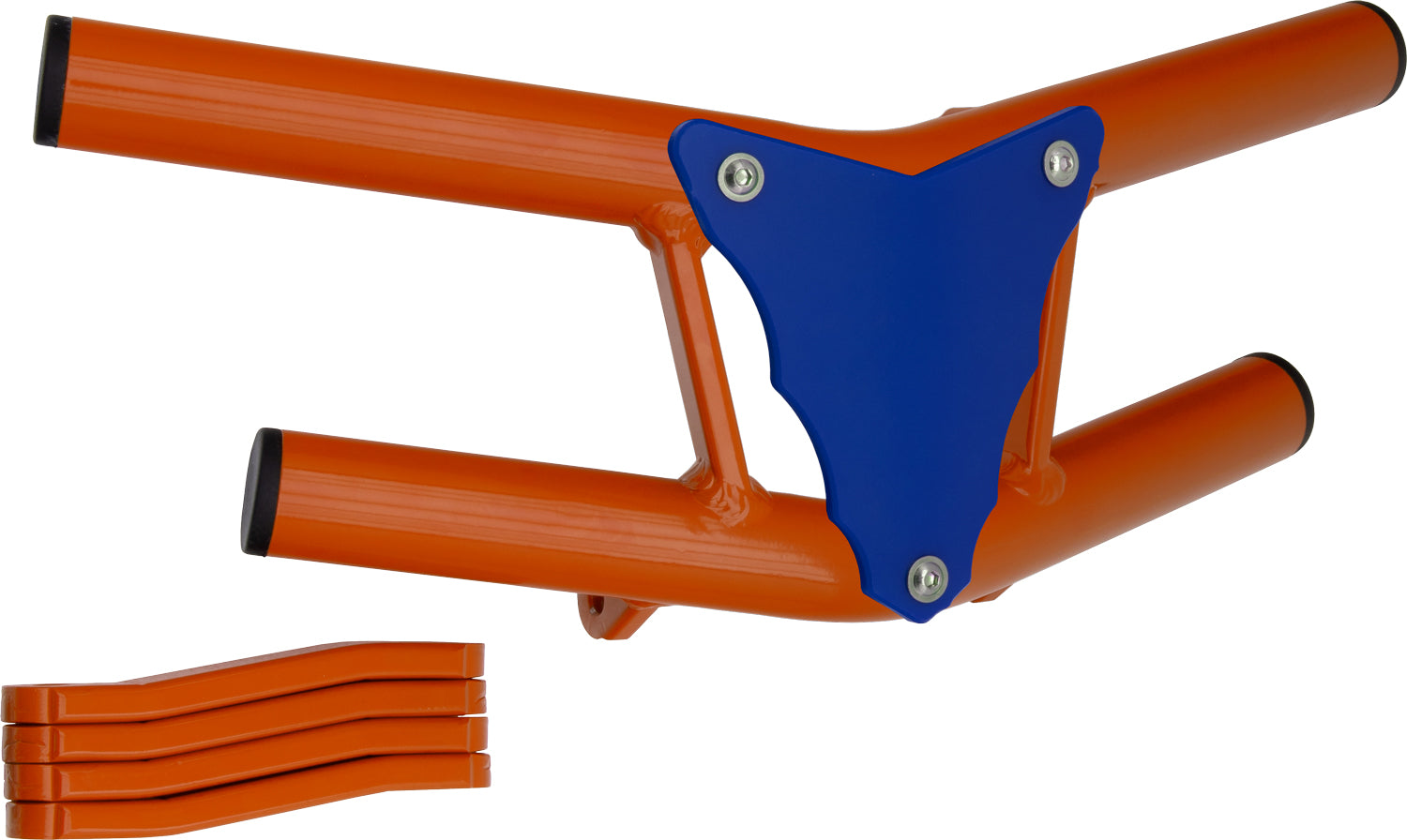 Crosspro - Front Bumper Waspe Lite For Kawasaki KFX 450R-Orange Tube / Blue Plate