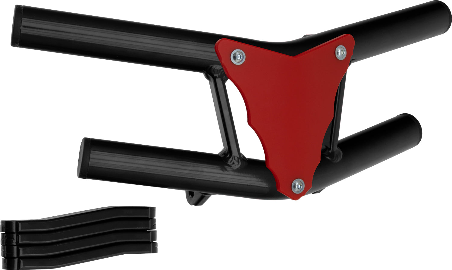 Crosspro - Front Bumper Waspe Lite For Honda TRX 250-Black Tube / Red Plate