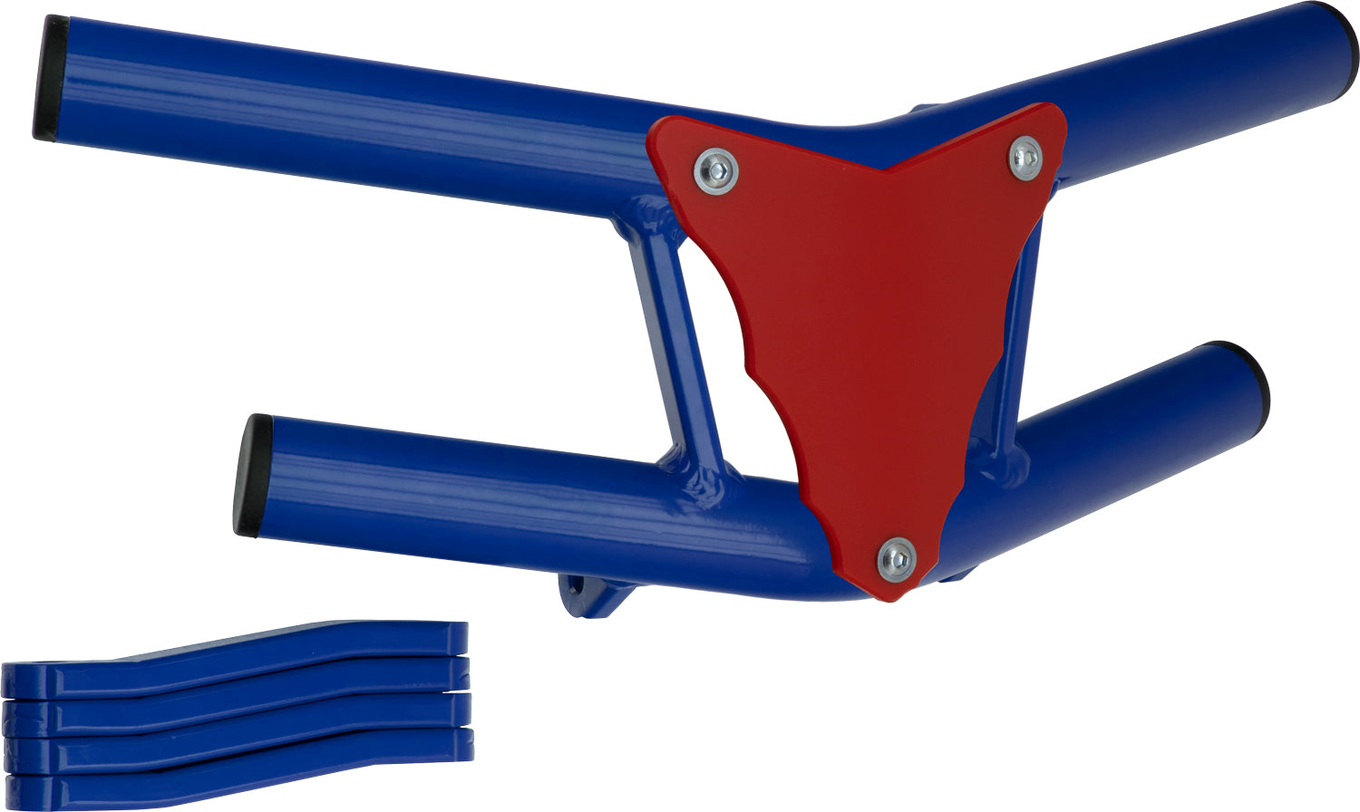 Crosspro - Front Bumper Waspe Lite For Dinli DL 450-Blue Tube / Red Plate