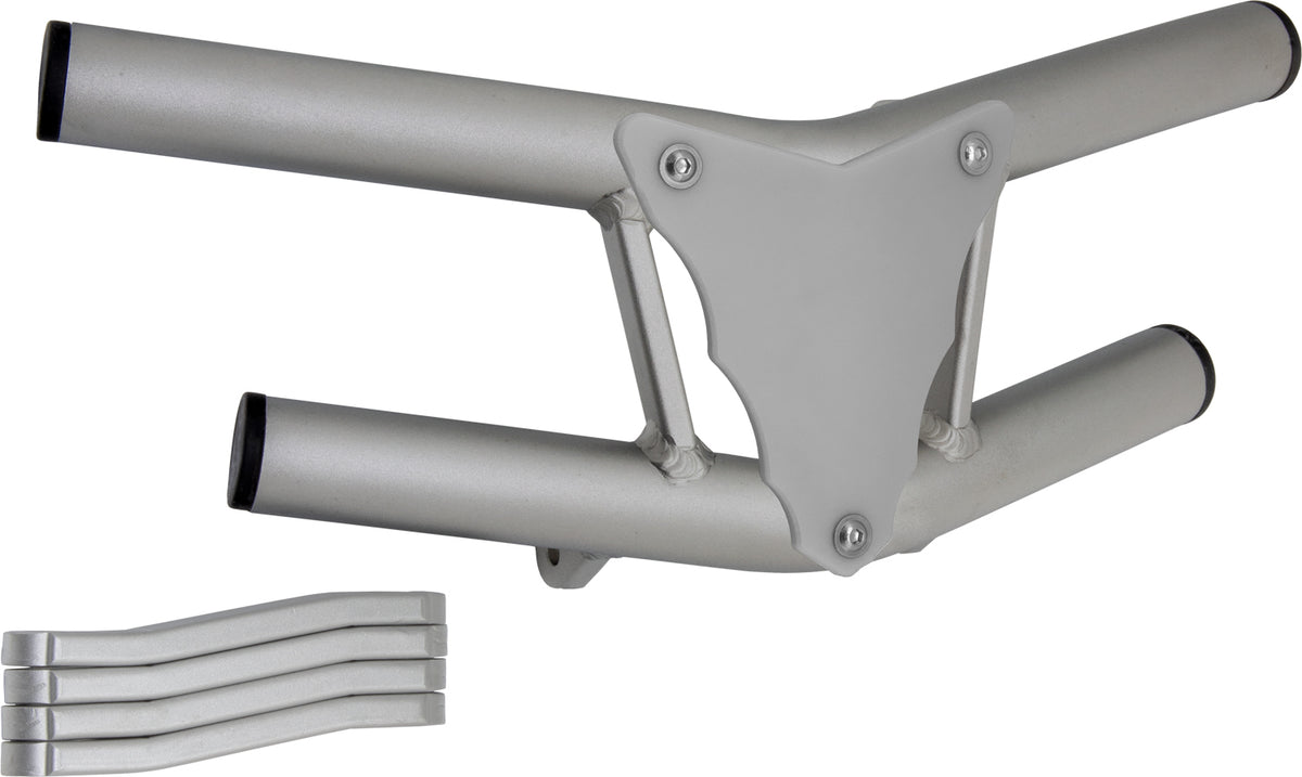 Crosspro - Front Bumper Waspe Lite For Yamaha YFZ 450R-Ice Polish Tube / White Plate